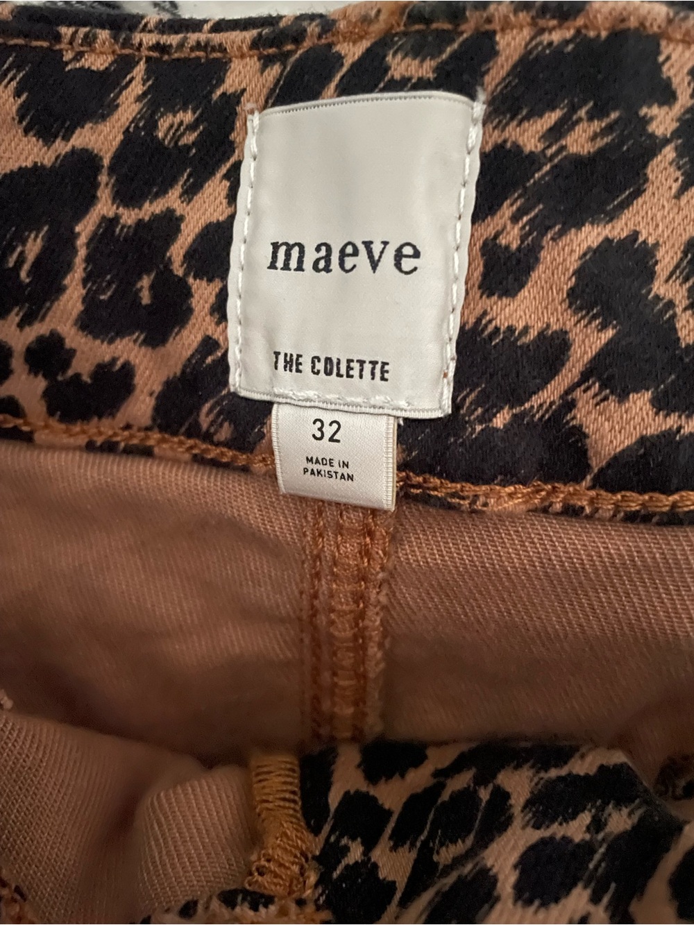 Anthropologie Maeve The Colette High-Rise Wide-Leg Leopard Pants 32 - Picture 3 of 6